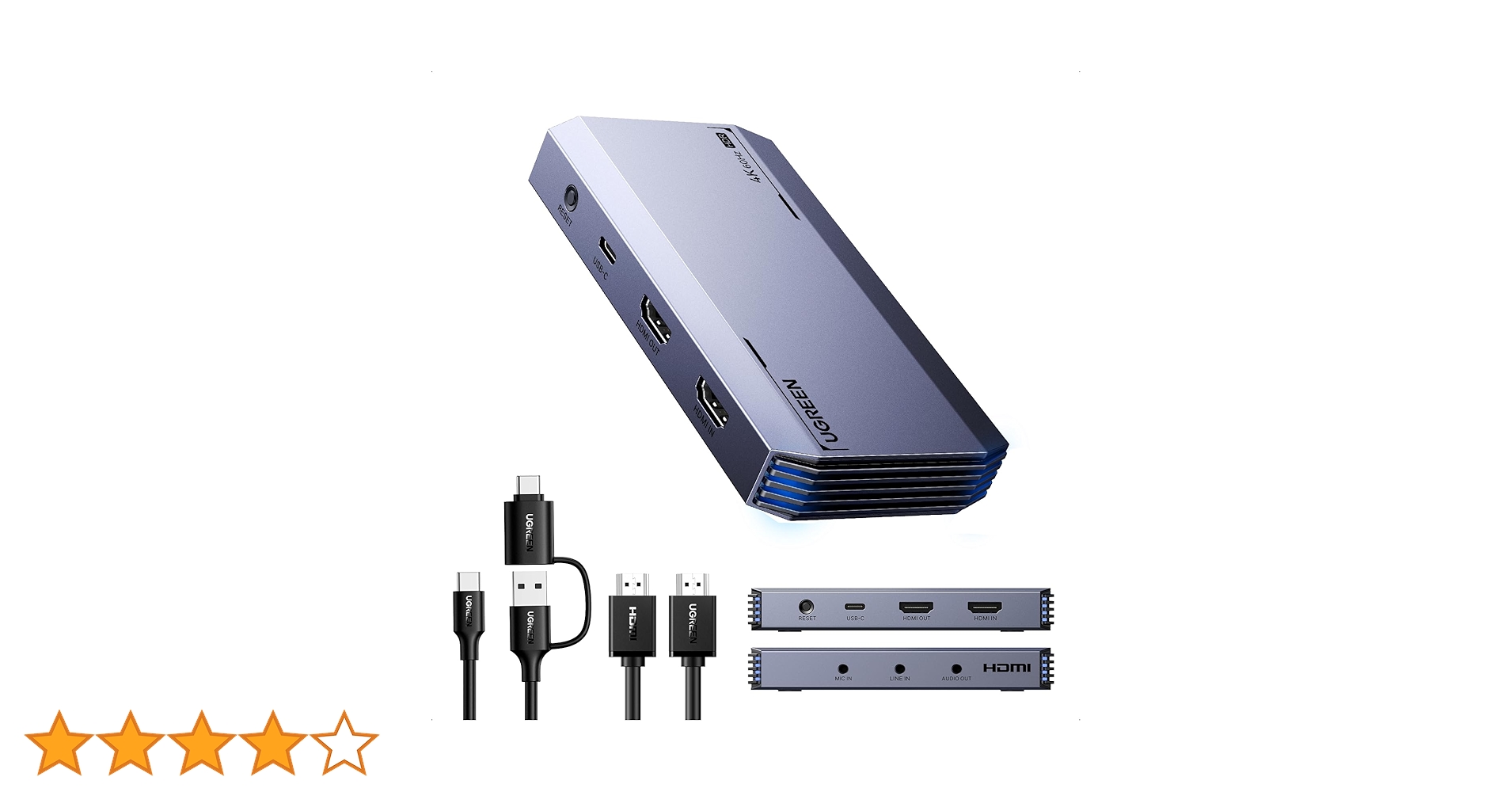 【色:グリーン】ビデオゲームキャプチャーボード HDMI 4K パススルー対応 Amazon.co.jp: ビデオゲームキャプチャーボード HDMI 4K